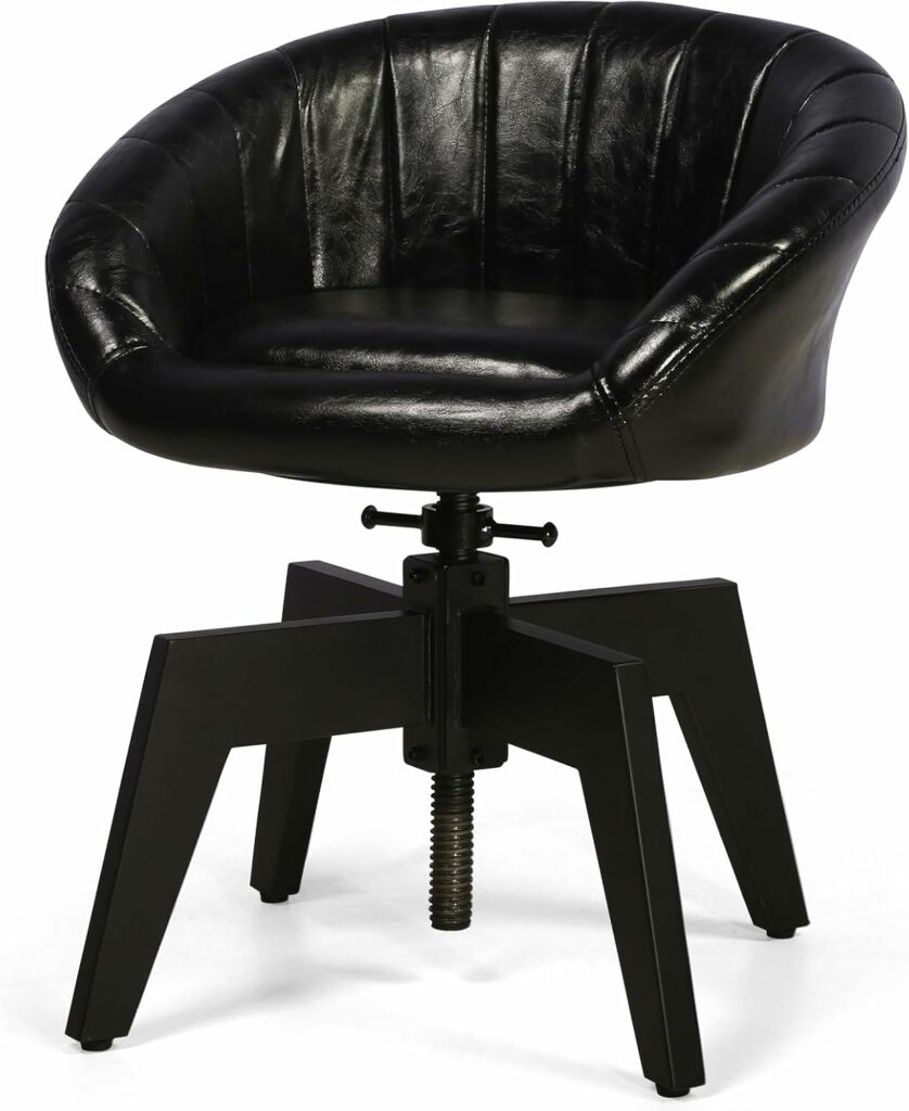 LOKKHAN Industrial Lounge Chair with Adjustable Feet