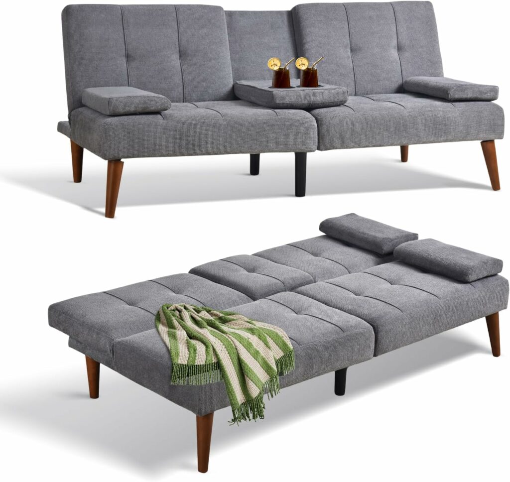 COLAMY Convertible Fabric Bed Chair