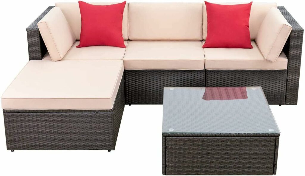 Devoko 5-Piece Sectional Sofa Set