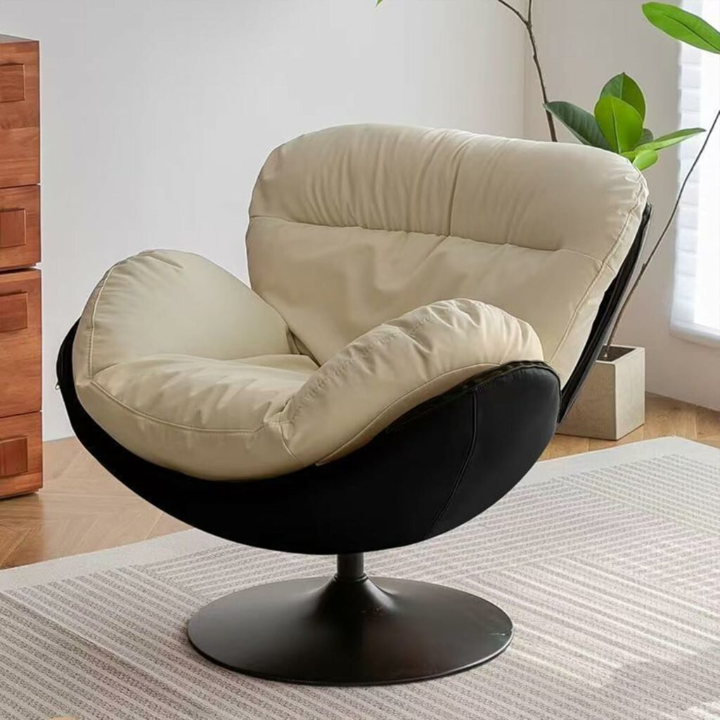 HXQWDQL Oversized Eggshell Lounge Chair
