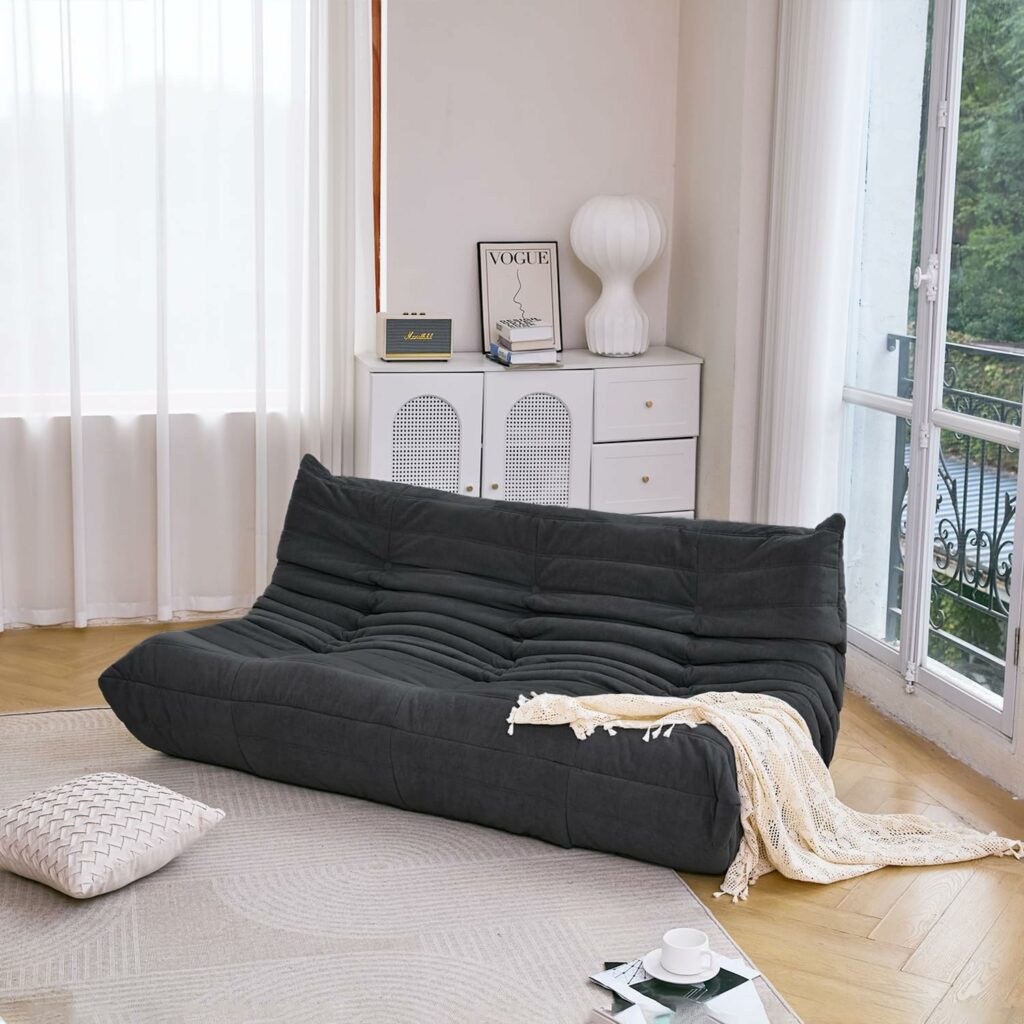 Fireside Century Armless Premium Microfiber Sofa