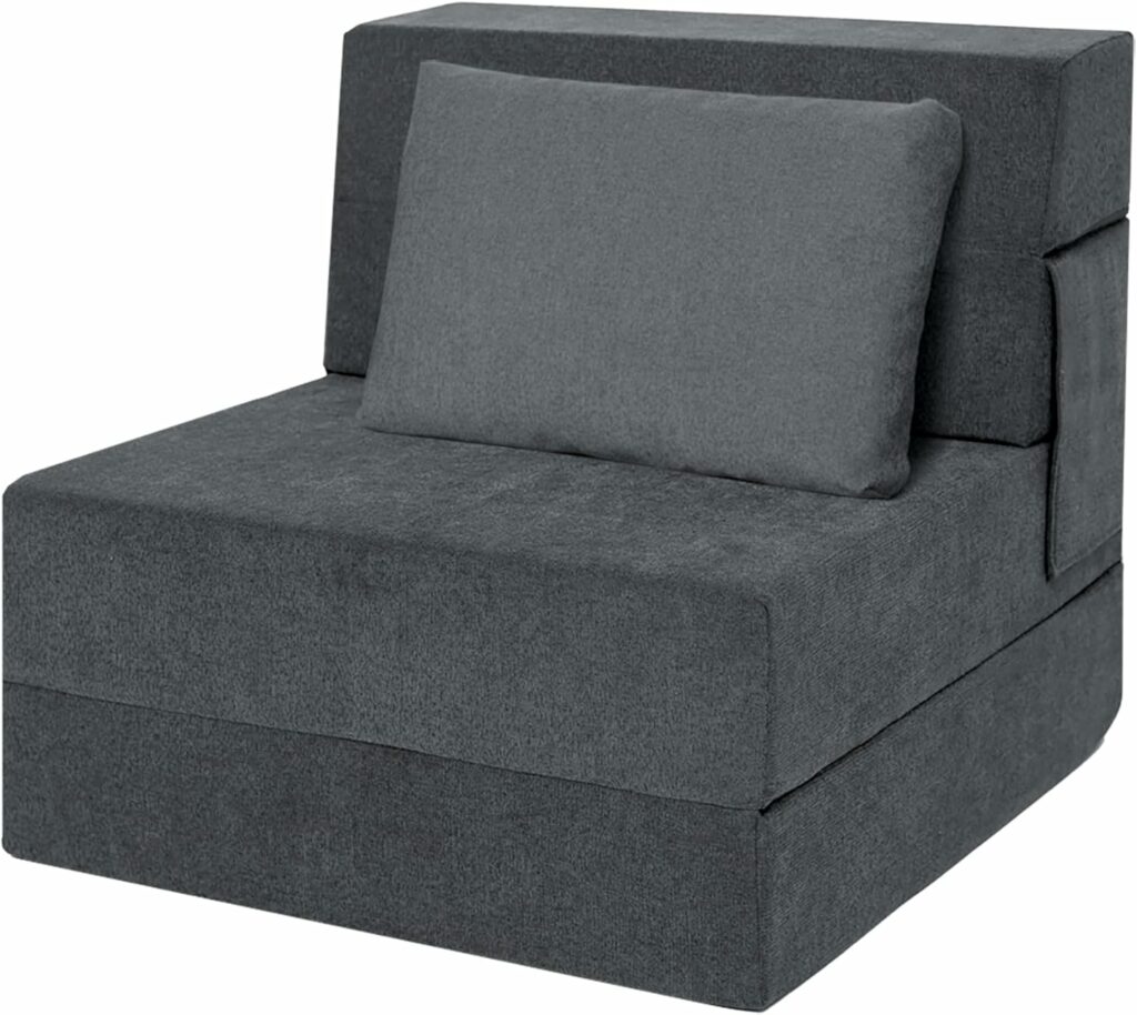 Ressainic Folding Sofa Bed Chair with Pillow