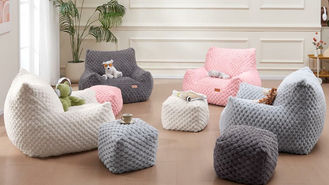 Gaming Chair Comfy Bean Bag Couch Sofa Chair for Bedroom