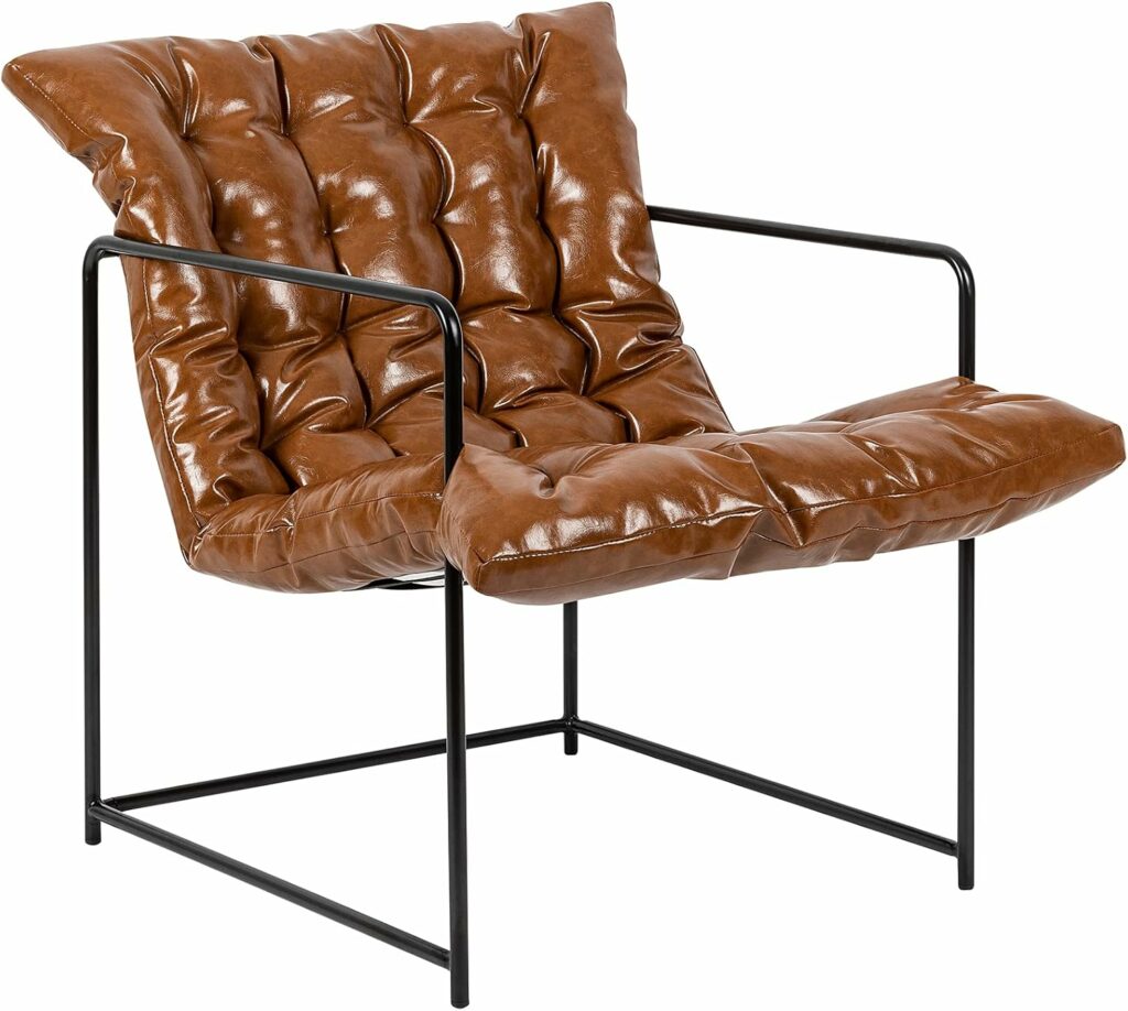 GIA Mid-Century Leather Chair – Stylish Simplicity