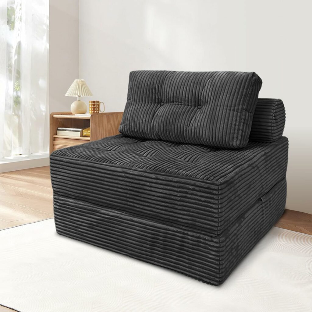 HonTop Folding Convertible Futon Chair Bed