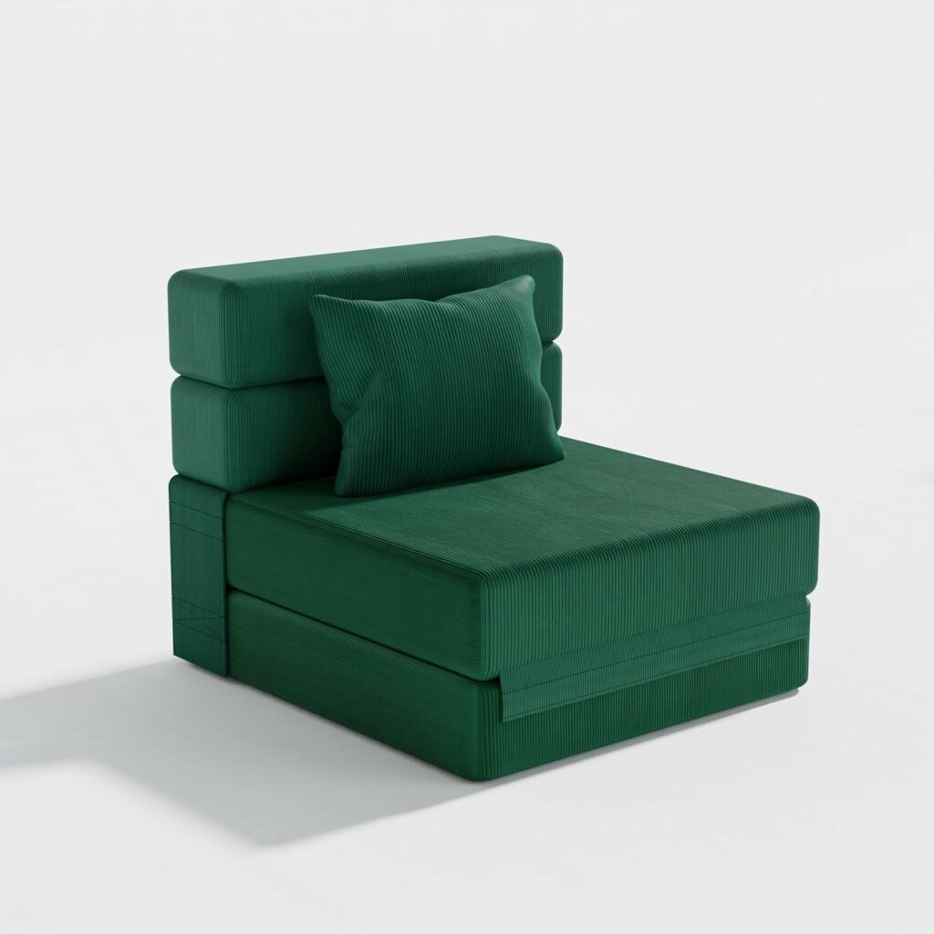 DONICK Corduroy Folding Mattress Sofa