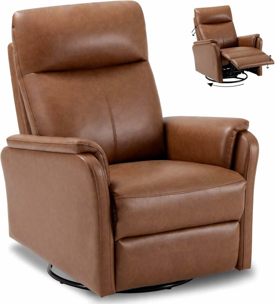 COLAMY PU Leather Recliner with Footrest