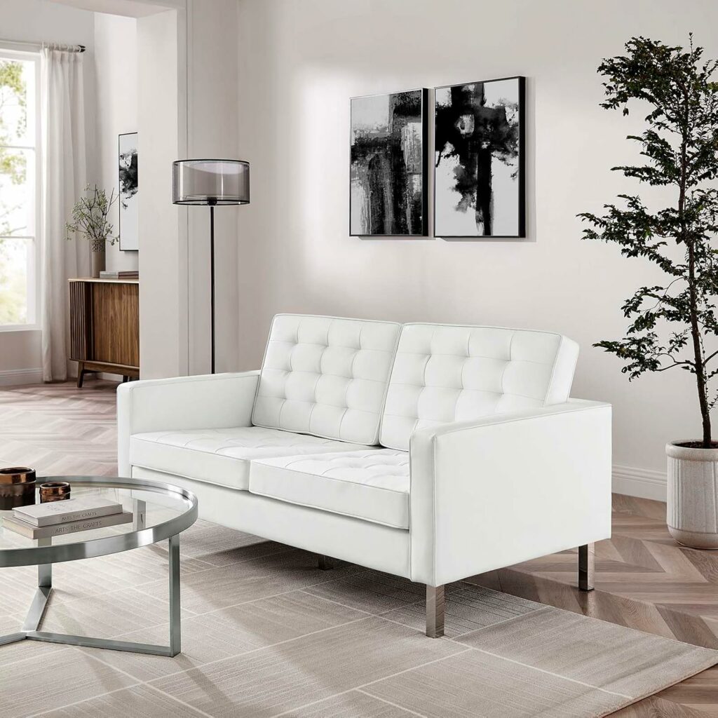 Modway Tufted Upholstered Loveseat