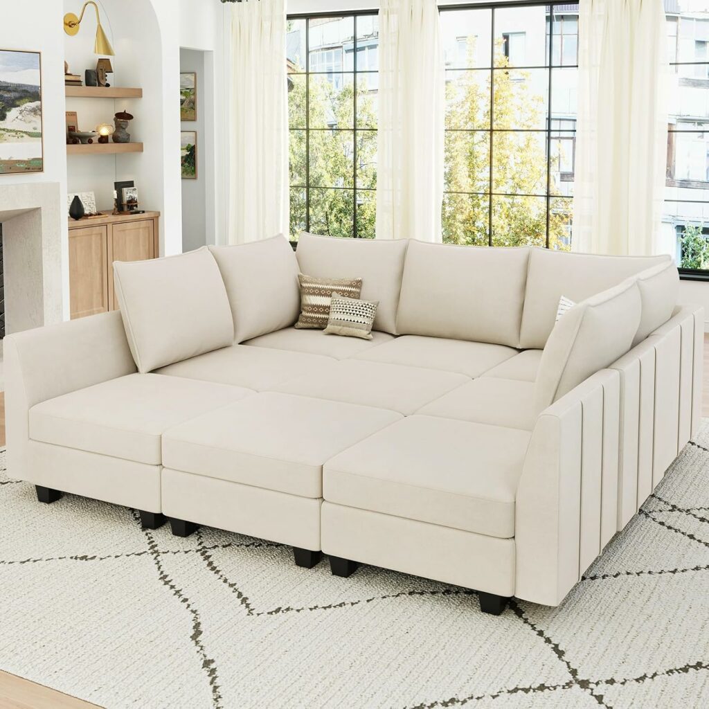 Belffin Modular Sectional Sleeper Sofa with Storage