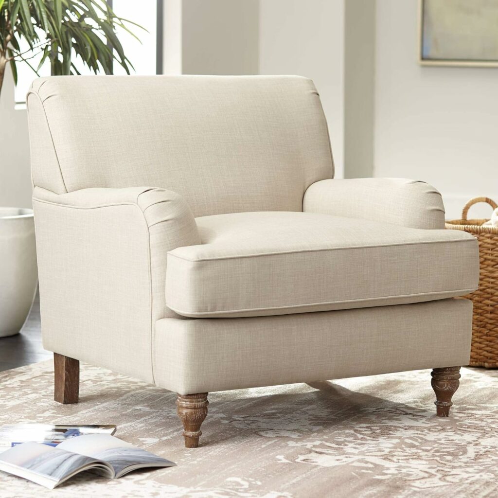55 Downing Street Cantebury Colony Linen Upholstered Armchair