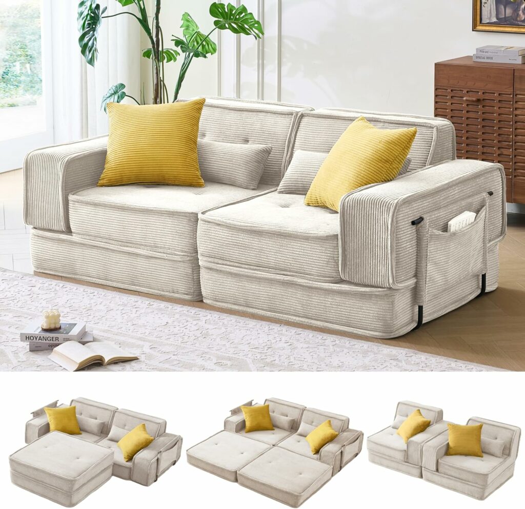 Buddycomfy 6-Seat Sectional Sofa