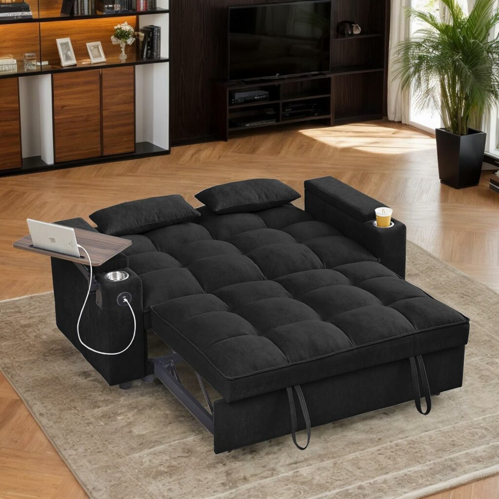 Eafurn Convertible Sleeper Sofa Couch