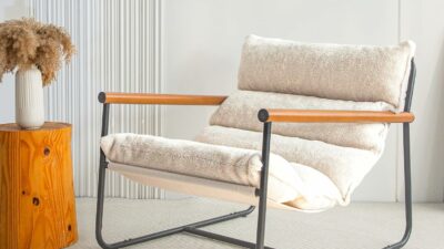 Metal Framed Armchair Accent Chair: A Stylish and Comfy Upgrade for Any Room