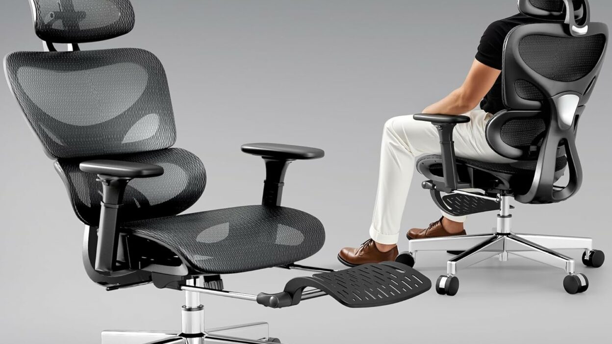 Huuger Mesh Office Chair with Footrest