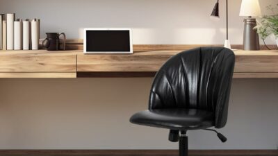 GIA Furniture Adjustable Leather Swivel Chair