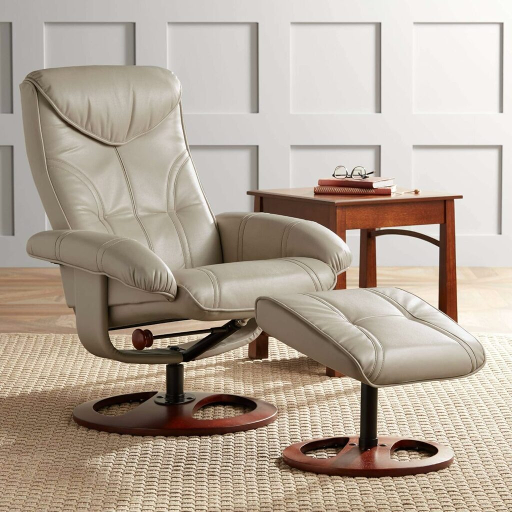 BenchMaster Reclining Accent Chair with Ottoman