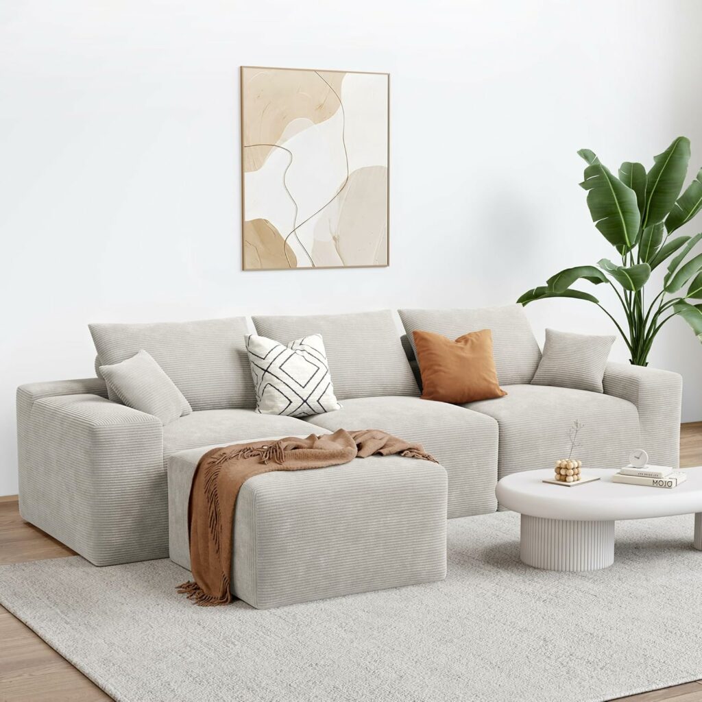 LIKIMIO L-Shaped Oversized Sectional Sofa