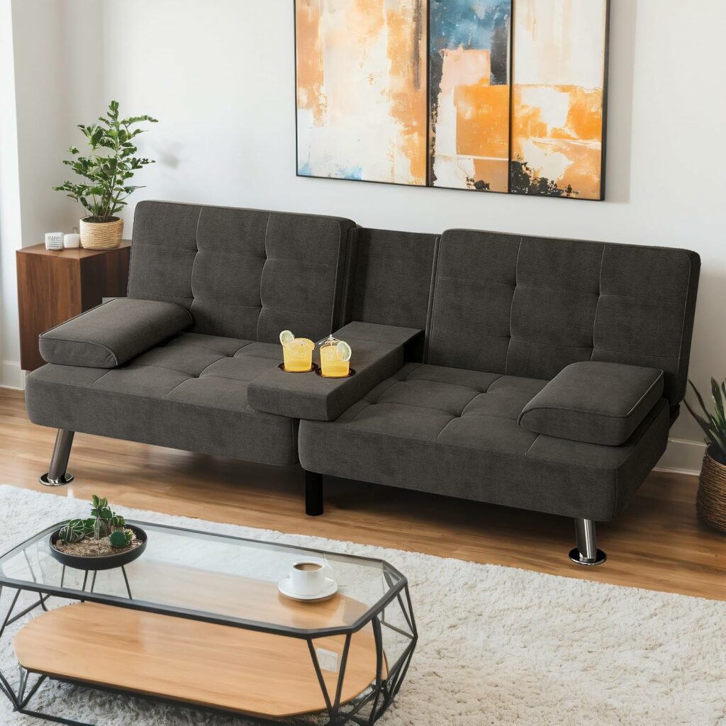 Shahoo Upholstered Convertible Chair Bed