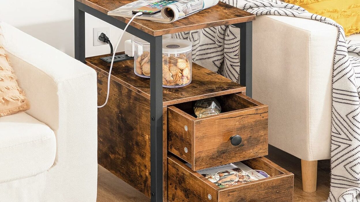 Top 5 Amazon End Tables with Storage & Charging Stations for Stylish Homes