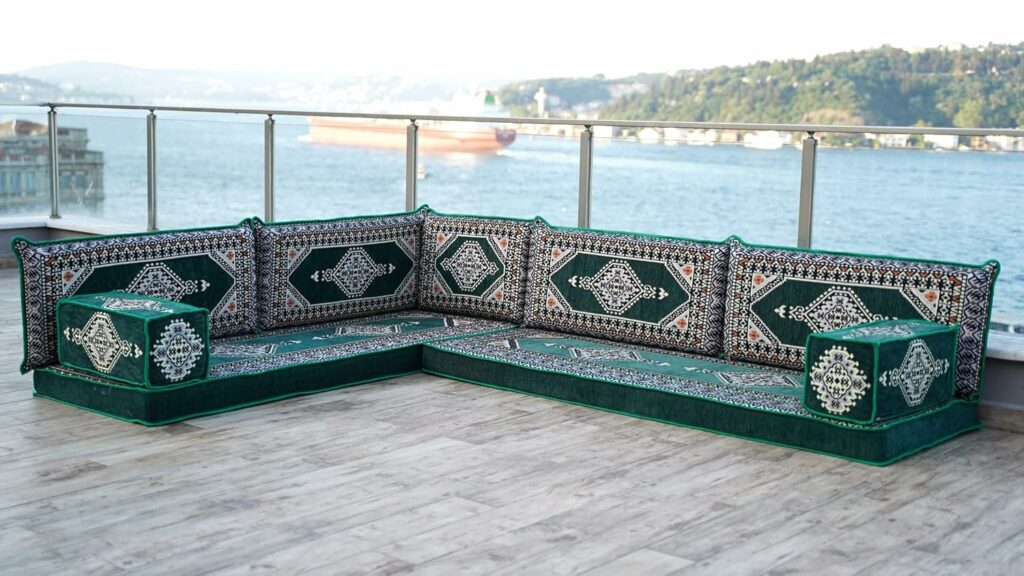 6-Piece Moroccan Cushion Set for Sectional Seating