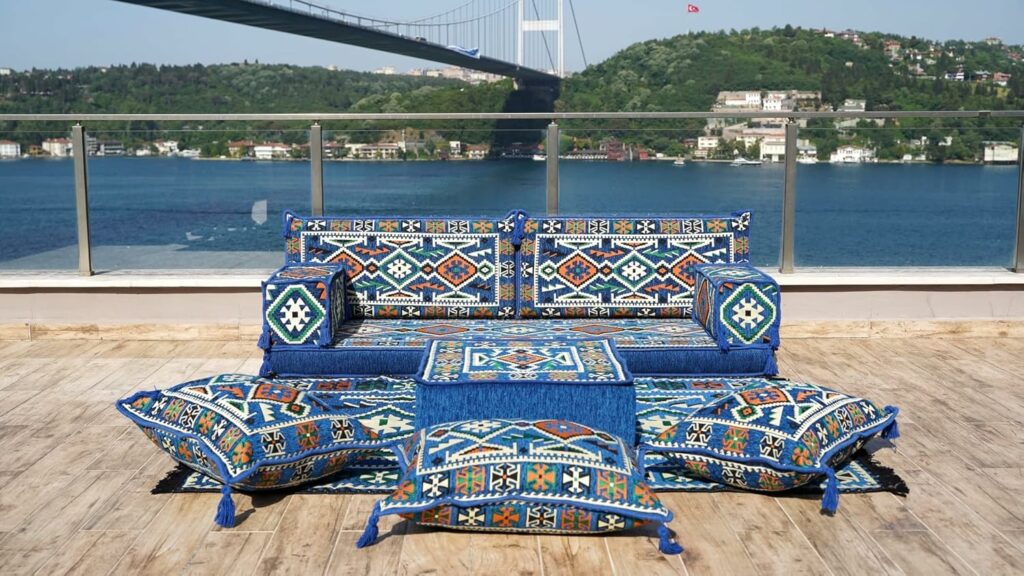 Turkish Loveseat Floor Sectional