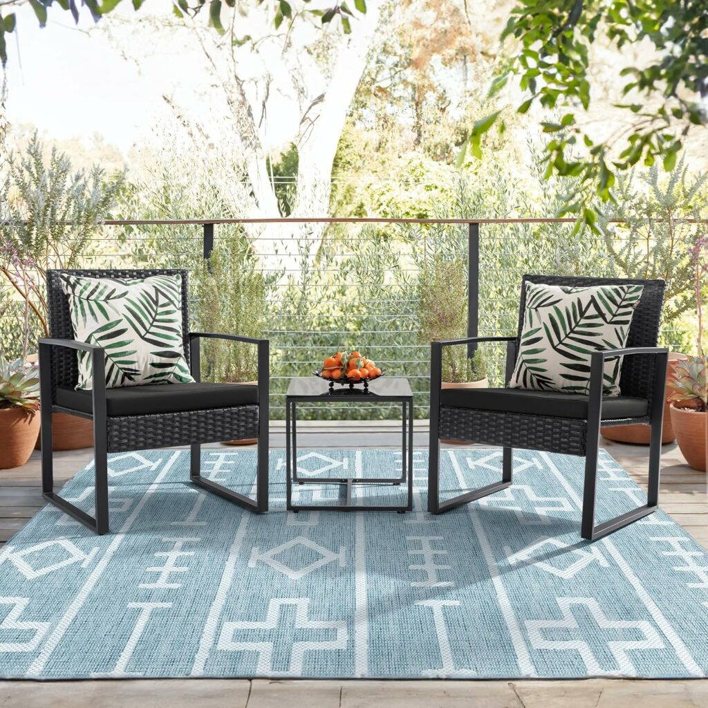 Flamaker 3 Pieces Patio Set Outdoor