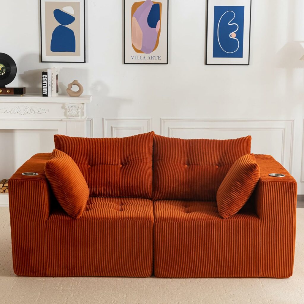 MAXYOYO Boneless Sectional Floor Sofa