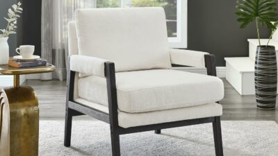Roundhill Mid-Century Chenille Chair
