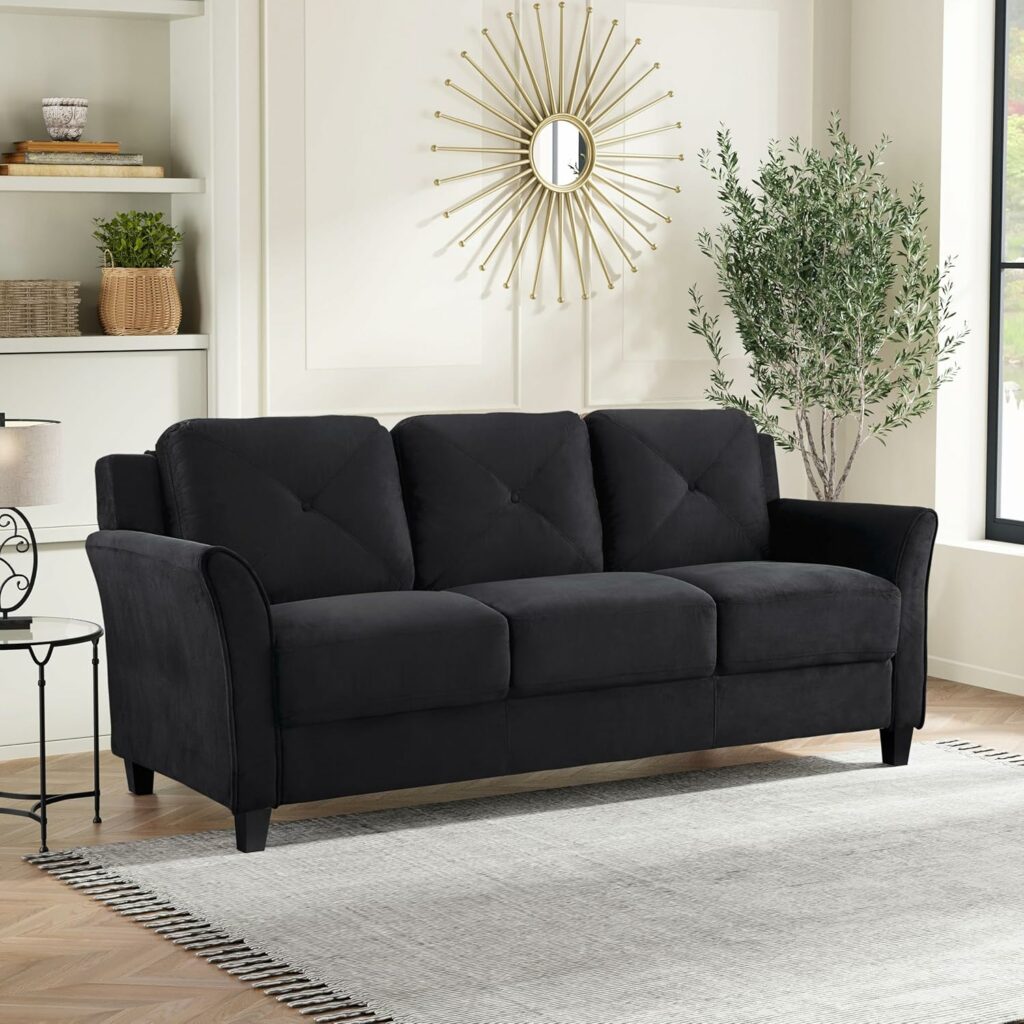Lifestyle Solutions Harrington Sofa in Black