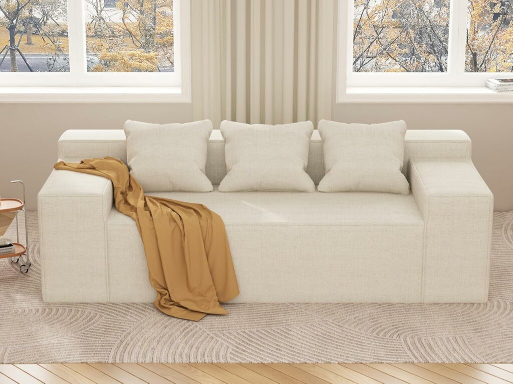 DORTALA Modern Fabric Sleeper Sectional