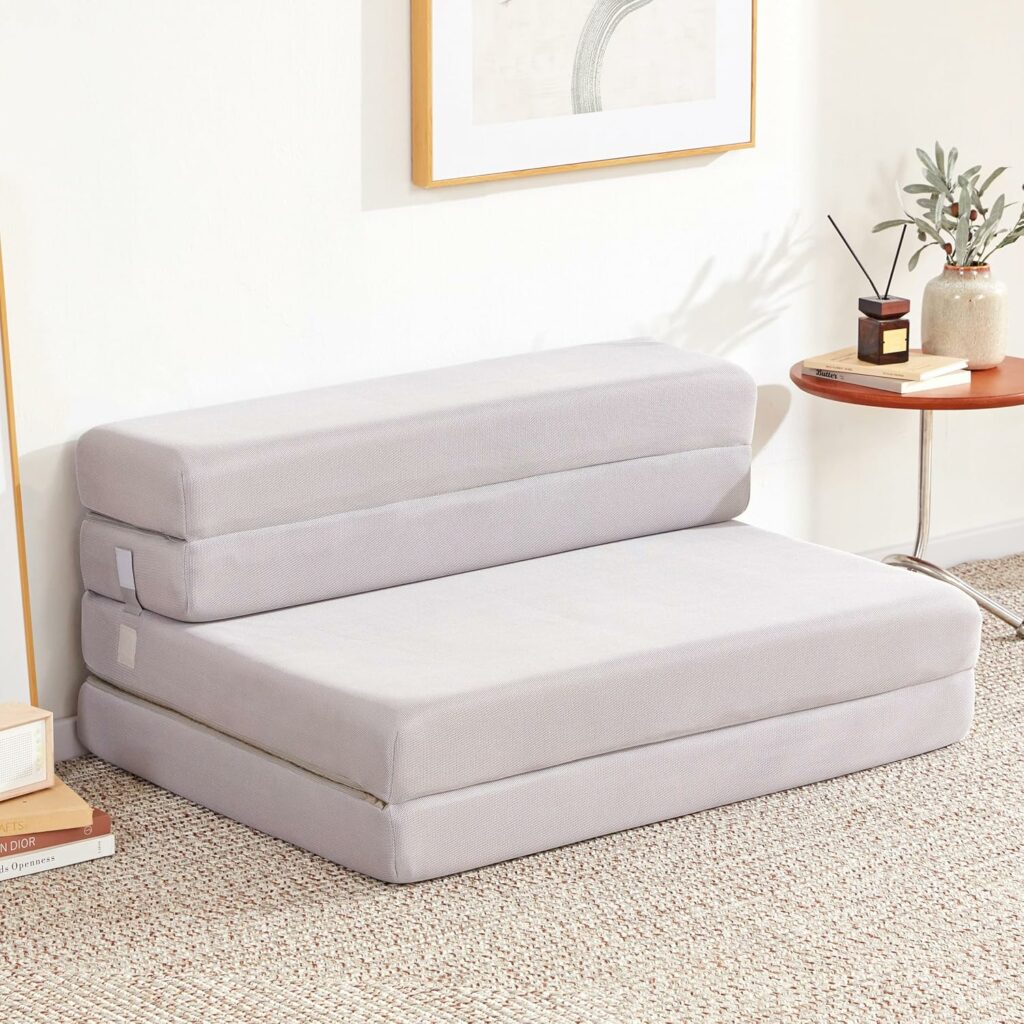 Lazyzizi Foldable Mattress with Headrest